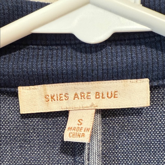 Skies Are Blue Textured Navy Jacket - Picture 2 of 2